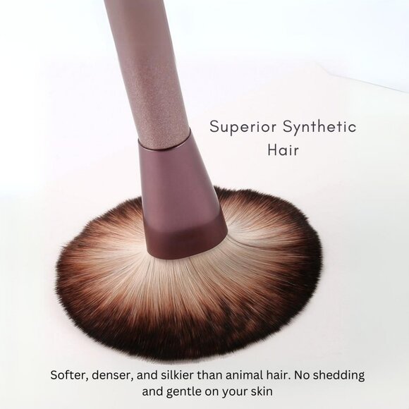 12 Piece Makeup Brush Set With Case & 4 pcs Acne Blackhead Removal Needles Pack - Picture 2 of 9